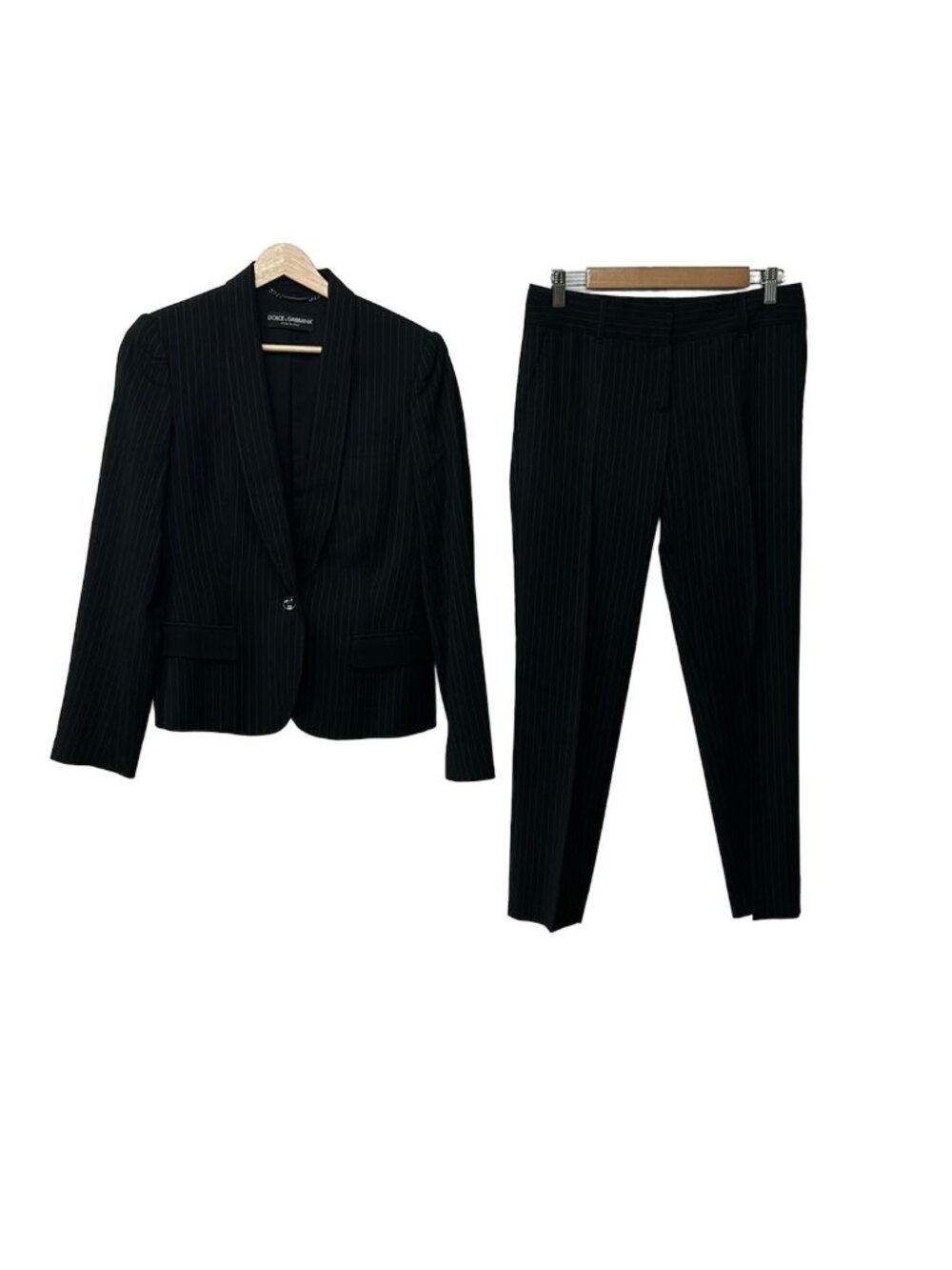 Dolce & Gabbana Pants Suits Black White Striped
